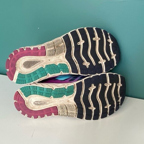 BROOKS Super DNA Running Shoes Blue Purple Womens Size 9.5 Good Condition - Picture 3 of 9